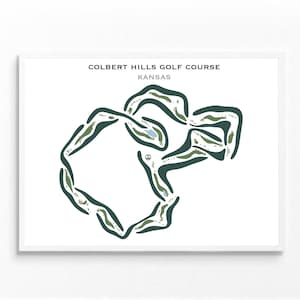 Colbert-Hills-Golfplatz, KS | Kunstdruck, Kunstdruck, Golf Karte, Golf Karte, Score Karte, Golf Karte, Landkarte, Golf Karte, Kunstdruck UNGERAHMT