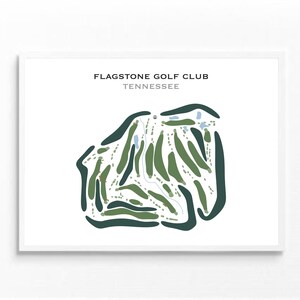 Flagstone Golf Club TN Golf Course Map Golf Map Golfer Gift for