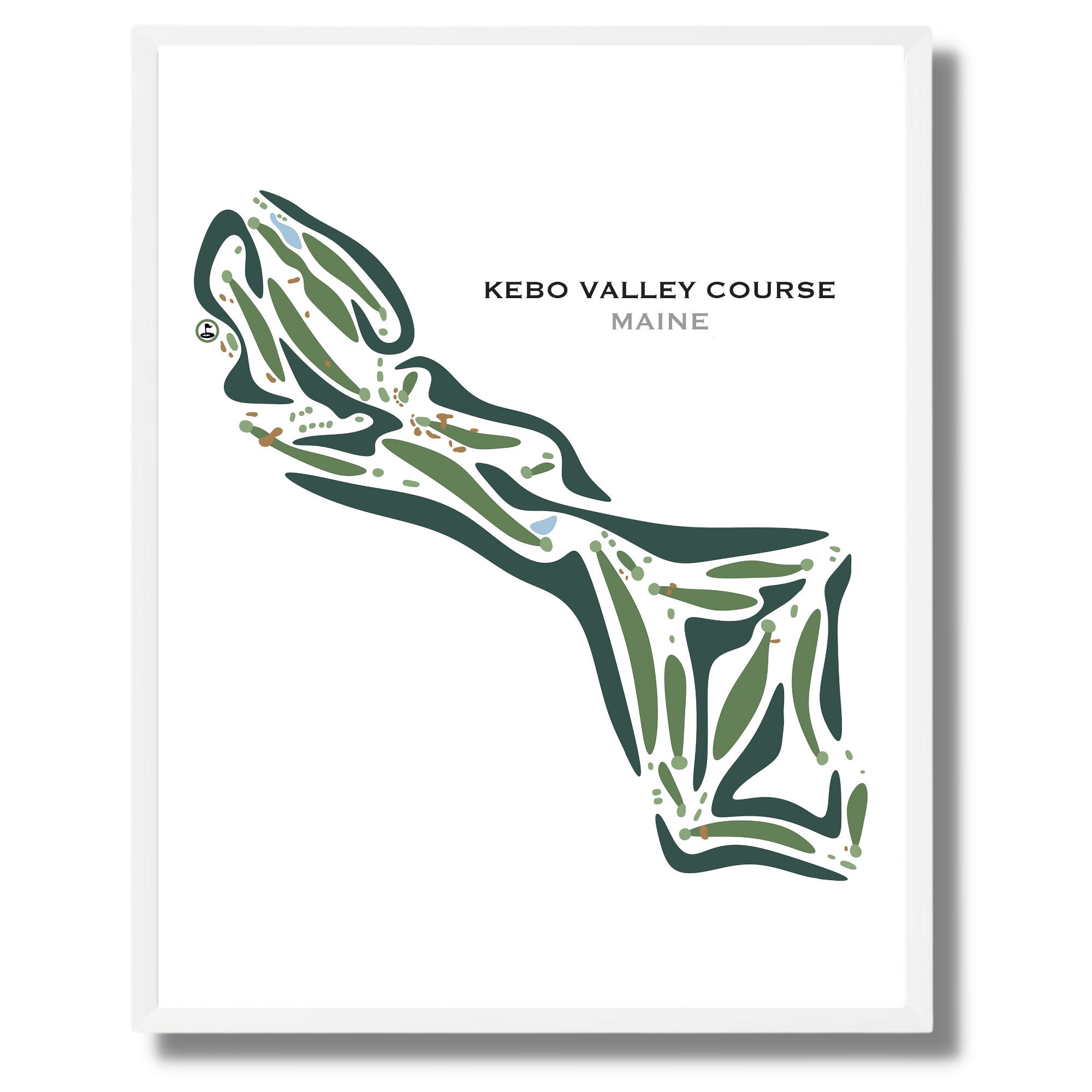Kebo Valley Course Maine Golf Course Print Golf Art Prints