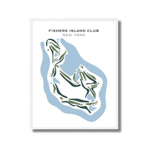 Fischers-Insel-Verein, NY | Kunstdruck, Golf Karte, Golf Karte, Golf Karte, Score Karte, Golf Karte, Kunstdruck UNGERAHMT, für Sie und Ihn