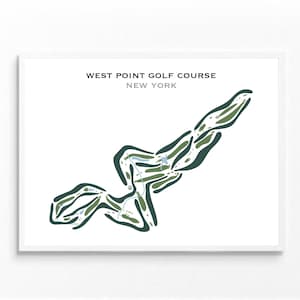West Point Golf Club, New York, Golf Platz Karte, Golf, Golf Liebhaber Geschenk, Weihnachtsgeschenk, Golf Geschenke für Frauen, Geschenke für Ihn, UNGERAHMT