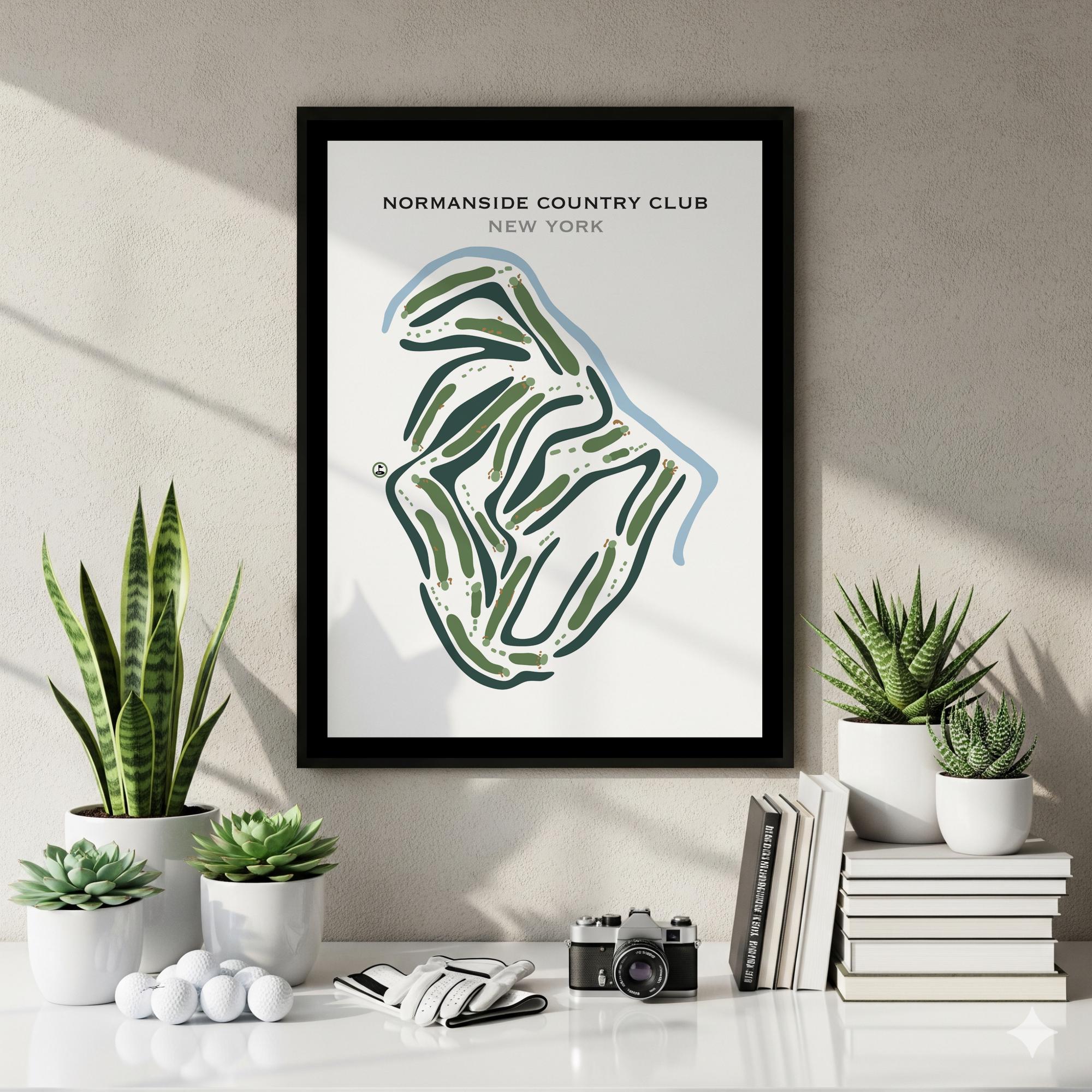 Normanside Country Club, NY | Golf Course Map, Golf Map, Golfer