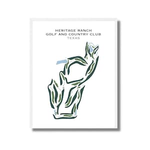 Erb-Ranch-Golf- und Countryklub, Texas | Kunstdruck Golf Platz Karte, Scorekarte Layout, Golfer Freund Geschenk
