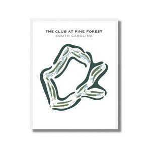 Der Club im Pine Forest, SC | Kunstdruck, Golf Karte, Golf Karte, Golf Karte, Score Karte, Golf Karte, Kunstdruck UNGERAHMT, für Sie und Ihn