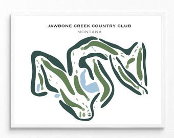 Jawbone Creek Country Club Montana Golf Course Print Golf - Etsy