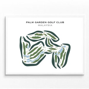 Palm Garden Golf Club Malaysia | Kunstdruck, Kunstdruck, Golf Karte, Golf Karte, Score Karte, Golf Karte, Landkarte, Golf Karte, Kunstdruck UNGERAHMT