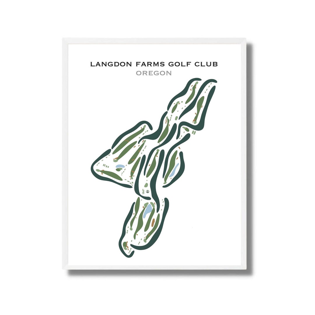 Langdon Farms Golf Club Oregon Golf Course Print Golf Art Etsy