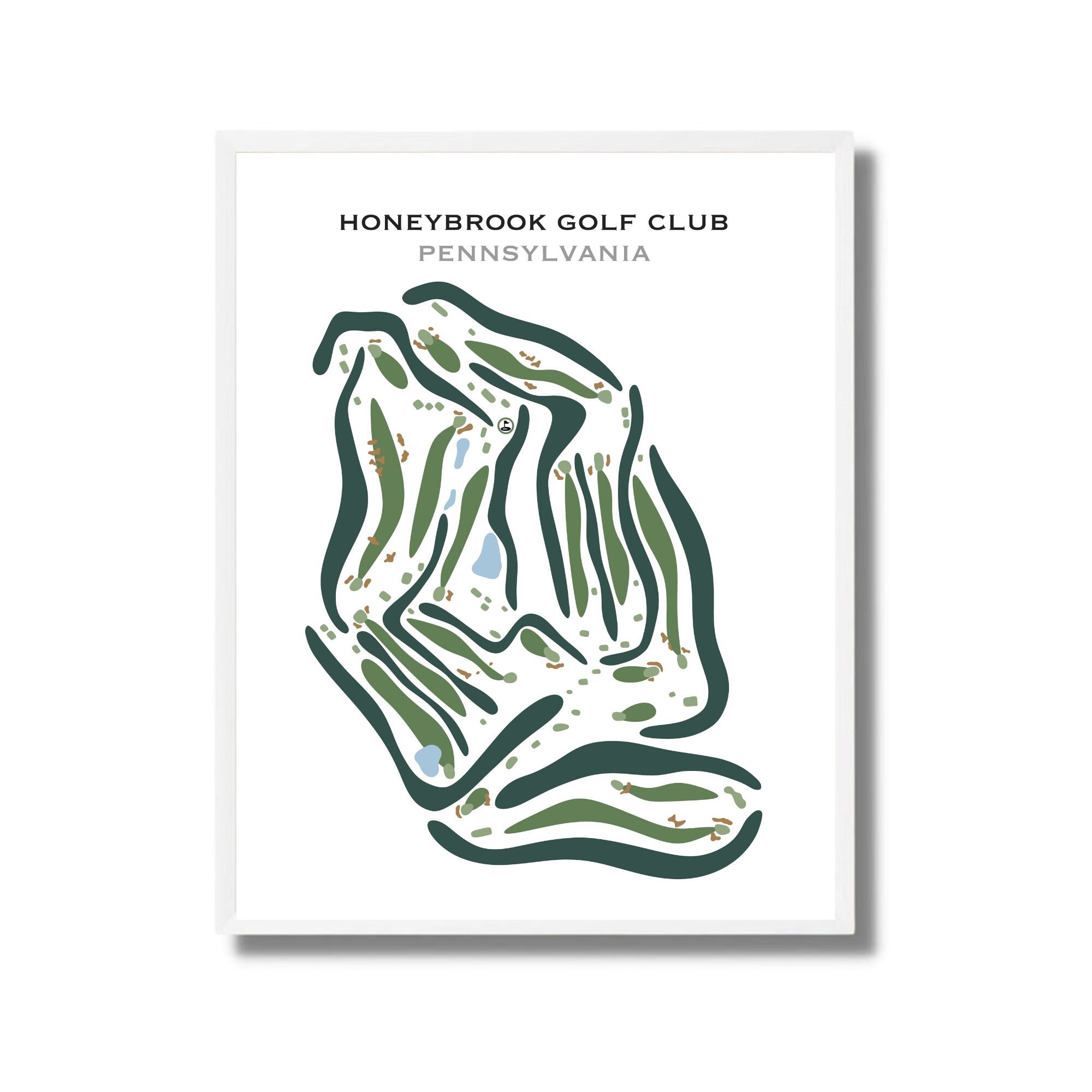 Honeybrook Golf Club, Pennsylvania Golf Course Map, Golf Gifts for Dad