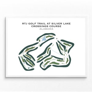 RTJ Golf Spur in Silver Lakes, Crossings Platz, AL | Kunstdruck, Golfspieler Geschenk für Ihn, Freund Geschenk, Golfspieler Karte, Dekor, Kunstdruck UNGERAHMT