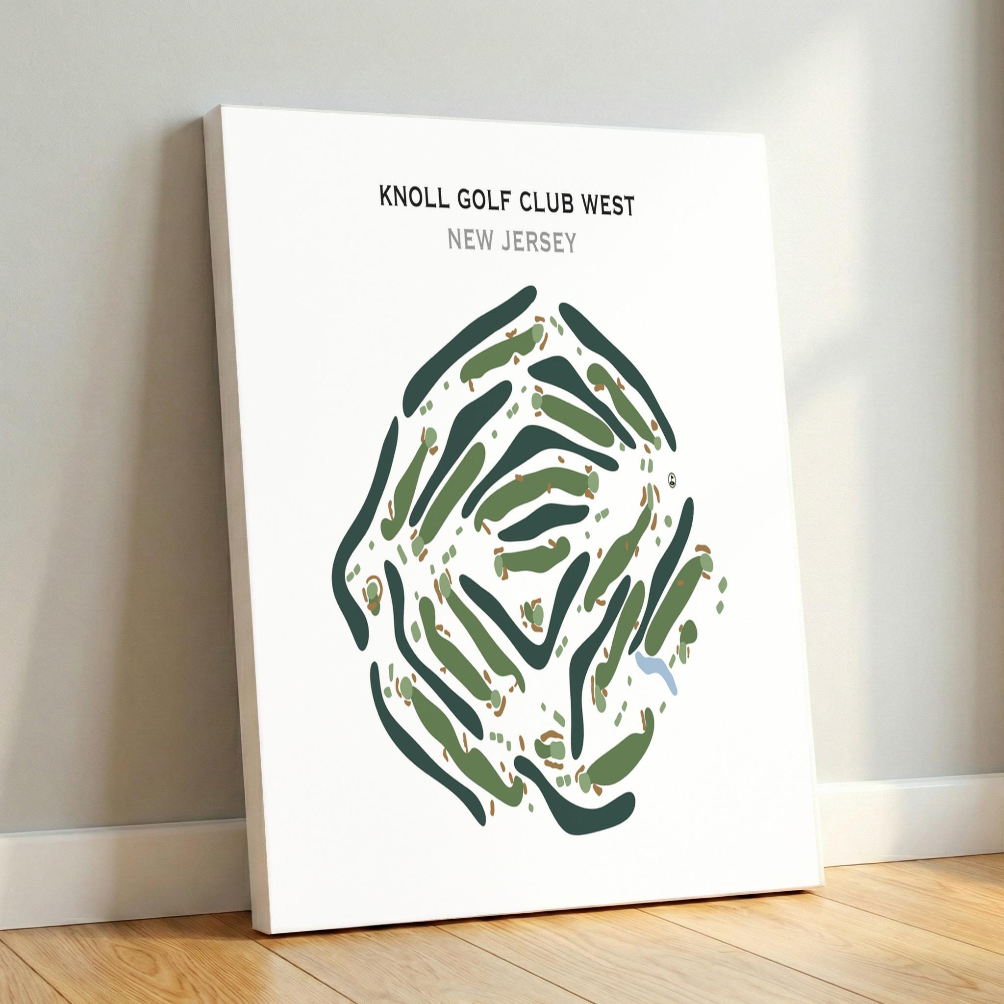 Knoll Golf Club West, NJ | Golf Course Map, Golf Map, Golfer Gift