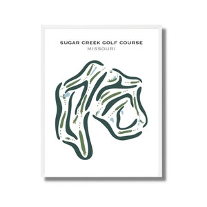 Sugar Creek Golf Platz, MO | Kunstdruck, Golf Karte, Golf Karte, Golf Karte, Score Karte, Golf Karte, Kunstdruck UNGERAHMT, für Sie und Ihn