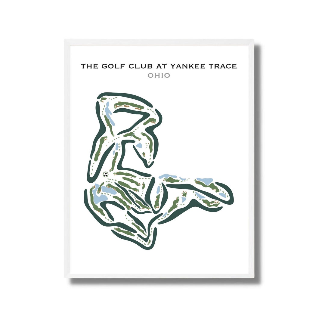 The Golf Club at Yankee Trace OH Golf Course Map Decor Etsy