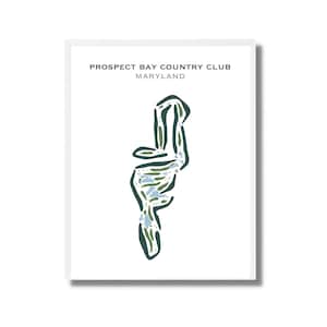 Prospect Bay Country Club, MD / Mapa del campo de golf, mapa de golf, regalo de golfista para él, diseño de tarjeta de puntuación, regalo de novio golfista, impresión artística SIN MARCO
