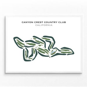 Schlucht Kamm Country Club, CA | &quot;Kunstdruck &quot;&quot;Golf Style Map&quot;&quot;, Golf Karte, Golf Karte, Geschenk für Ihn, Geschenk für Ihn, Geschenk für Freund oder Freundin.&quot;