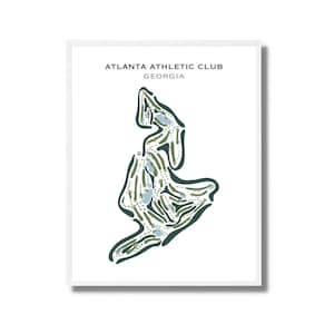Atlanta Athletic Club, Georgia, Golf Course Print, Golf Home Décor, Golf Course Layout, Golf Gifts for Dad, Golfer Husband, Best Golf Print