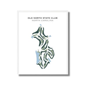 Alter Nordstaatsclub, Navy | Kunstdruck, Golf Karte, Golf Karte, Landkarte, Score Karte, Landkarte, Golf Karte, Kunstdruck UNGERAHMT, für Sie und Ihn