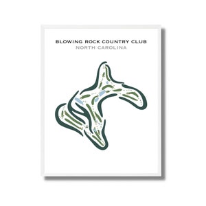Club de golf de Blowing Rock, Caroline du Nord | Carte du parcours de golf, carte du golf, cadeau golfeur pour lui, mise en page de la carte de score, cadeau petit ami golfeur, impression d'art sans cadre
