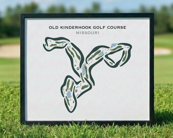 Old Kinderhook Golf Course Wall Art, Missouri, Golf Course Print, Golf Décor, Golf Gifts for Men, Golf Gifts for Wife, Personalized Gifts