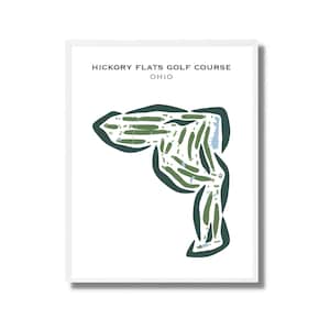 Hickory Flats-golfbaan, Ohio | Golfbaankaart, golfkaart, golfer cadeau voor hem, scorecardlay-out, cadeau golfer vriendje, kunstdruk INGELIJST