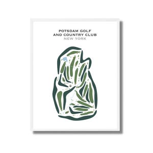 Potsdam Golf & Country Club, New York | Kunstdruck, Kunstdruck, Golf Karte, Golf Karte, Score Karte, Golf Karte, Landkarte, Golf Karte, Kunstdruck UNGERAHMT