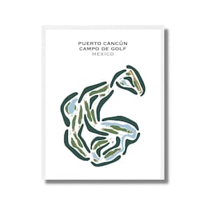Puerto Cancún Campo de Golf, México / Mapa del campo de golf, regalo de golfista para él, diseño de tarjeta de puntuación, regalo de novio golfista, impresión artística SIN MARCO