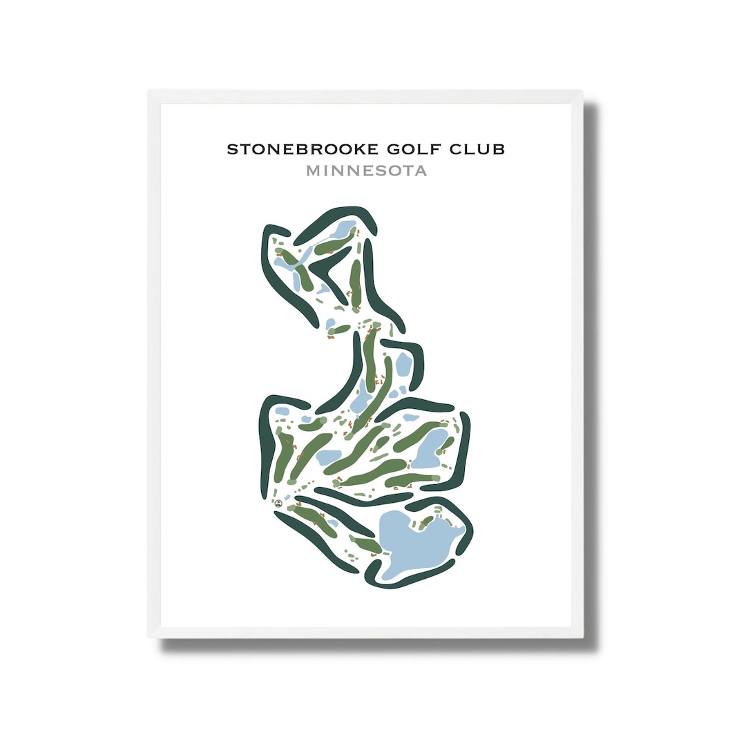 Stonebrooke Golf Club MN Golf Course Map Golf Map Golfer Gift for