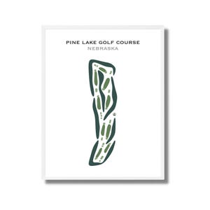 Pine Lake Golf Course, NE | Golf Course Map, Golf Map, Golfer Gift For Him, Scorecard Layout, Golfer Boyfriend Gift, Art Print Decor