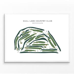 Möwe See Countryklub, MI | Kunstdruck, Golf Karte, Golf Karte, Golf Karte, Score Karte, Golf Karte, Kunstdruck UNGERAHMT, für Sie und Ihn