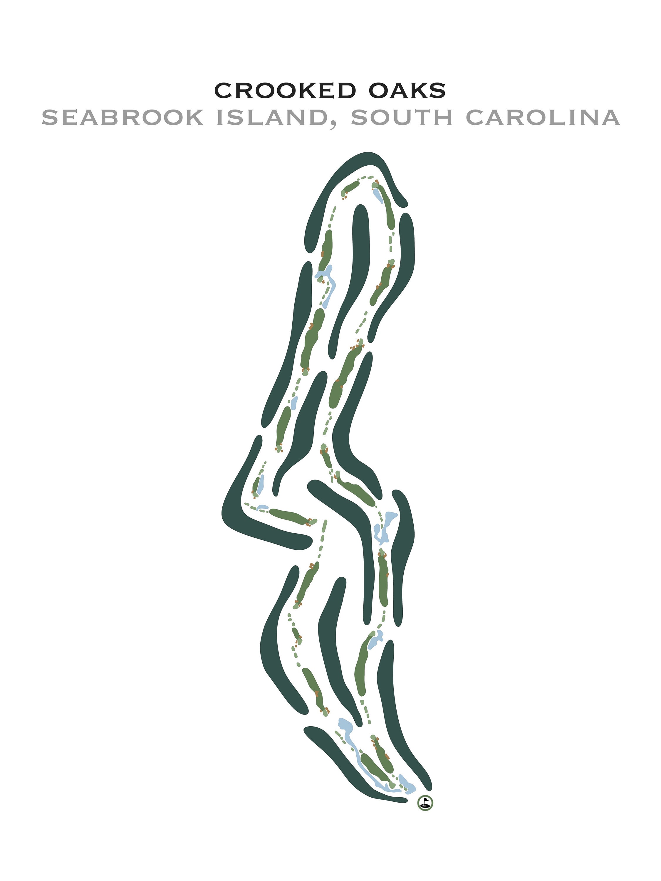 Crooked Oaks Golf Course Seabrook Island Resort SC Golf Course Map Crooked Oaks Golf Course Seabrook Island Resort SC Golf Course Map