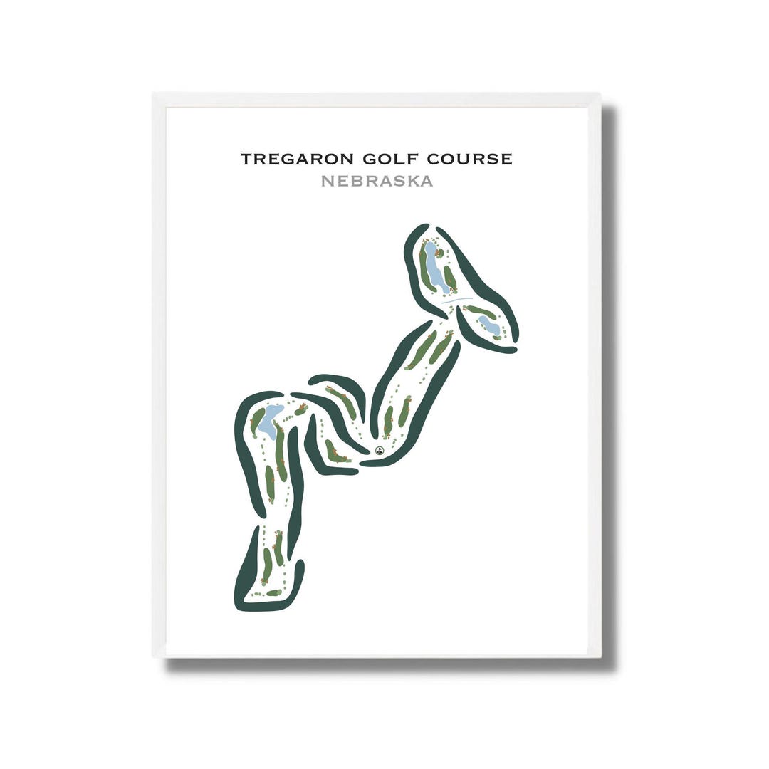 Tregaron Golf Course NE Golf Course Map Home Decor Golfer Gift for Tregaron Golf Course NE Golf Course Map Home Decor Golfer Gift for
