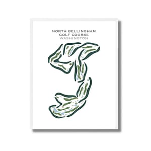 North Bellingham Golf Course, WA| Golf Course Map, Golf Map, Golfer Gift For Him,Scorecard Layout,Golfer Boyfriend Gift,Art Print Decor