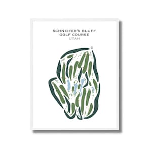 Parcours de golf de Schneiter's Bluff, UT | Carte du parcours de golf, carte du golf, cadeau de golfeur pour lui, mise en page de la carte de pointage, cadeau petit ami golfeur, impression d'art sans cadre