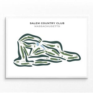Salem Country Club, MA | Kunstdruck, Golf Karte, Golf Karte, Golf Karte, Geschenk für Ihn, Score Karte, Karte für Ihn, Geschenk für Ihn