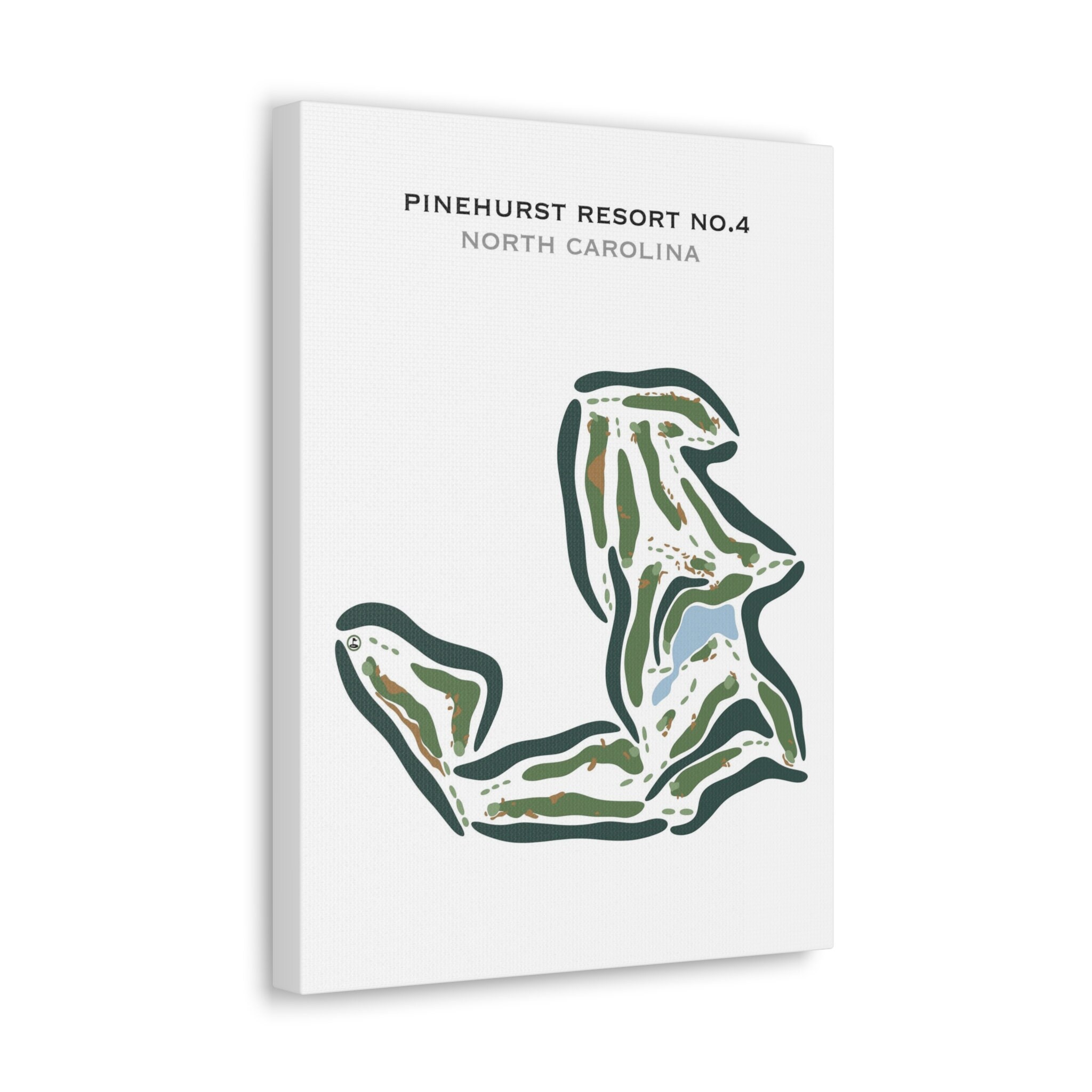 Pinehurst Resort No. 4, NC Golf Course Map, Home Decor, Golfer Gift for ...