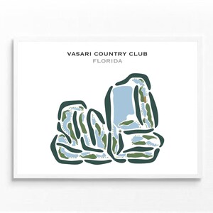Vasari Country Club, Florida | Golf Course Map, Golf Map, Golfer Gift For Him, Scorecard Layout, Golfer Boyfriend Gift, Art Print Decor