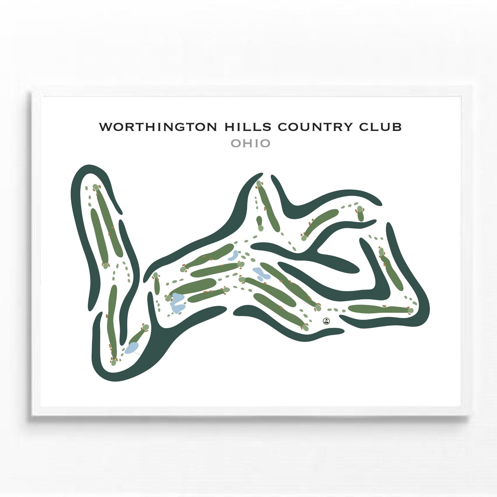 Worthington Hills Country Club OH Golf Course Map Home image photo