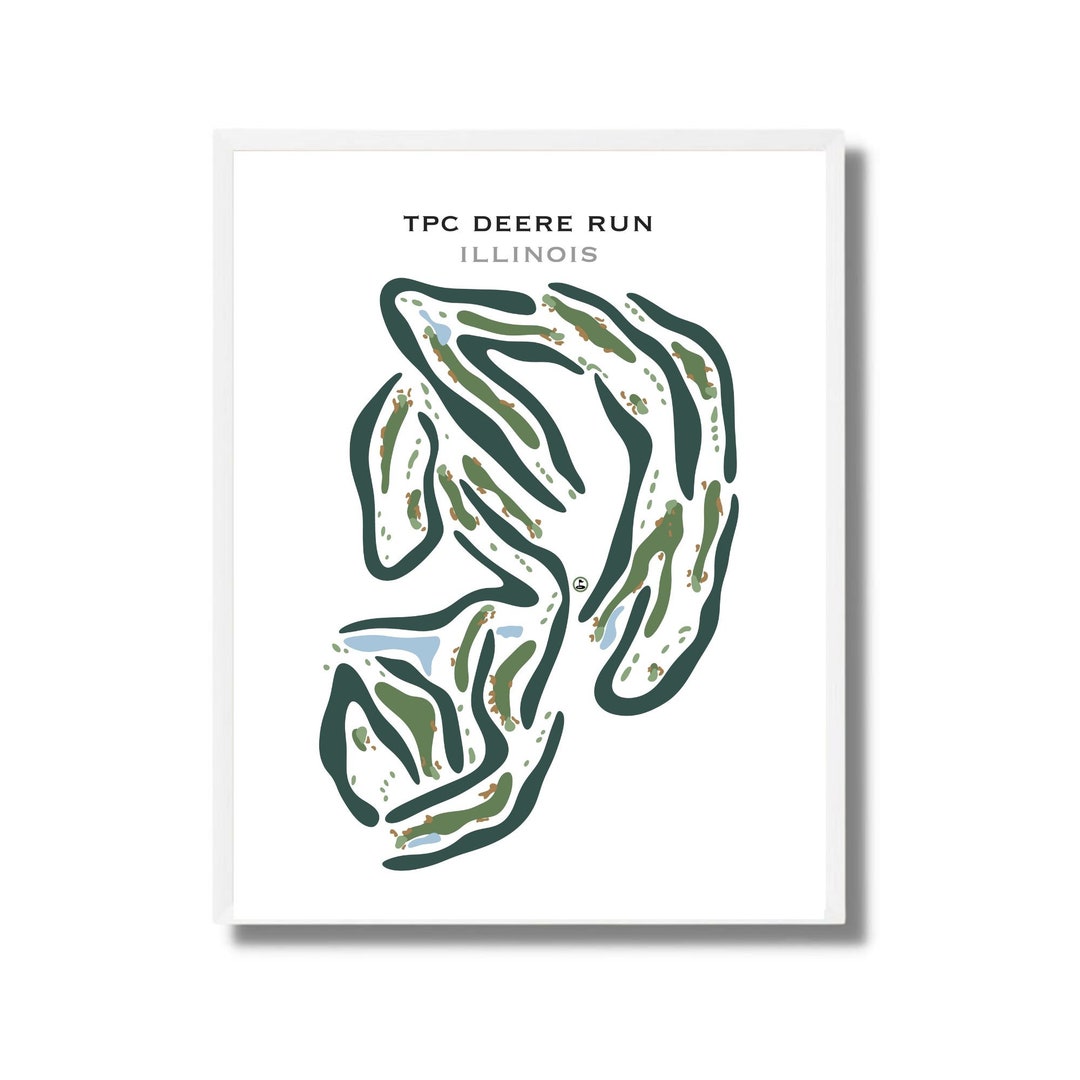 TPC Deere Run, Illinois, Impresión de campo de golf, Regalos para