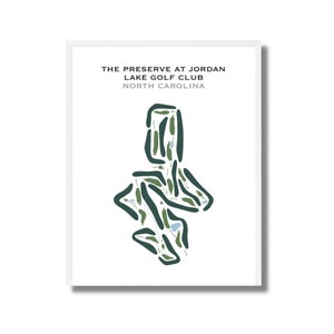 Das Reservat im Jordan Lake Golf Club, PNG | Kunstdruck, Golf Karte, Golf Karte, Geschenk für Ihn, Geschenk für Freund, Kunstdruck UNGERAHMT
