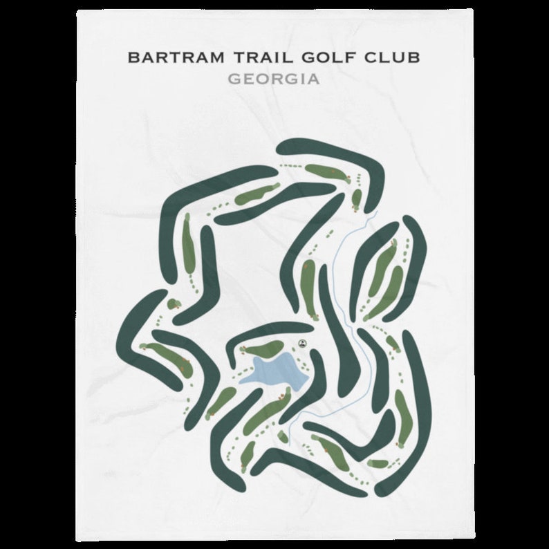 Bartram Trail Golf Club, GA Golf Course Map, Home Decor, Golfer Gift