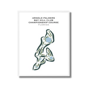 Arnold Palmer Bay Hill Club - Campo de golf de campeonato, FL / Mapa del campo de golf, Mapa de golf, Regalo de golfista para él, Diseño de tarjeta de puntuación, Regalo para novio golfista