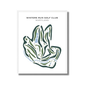 "Golf Club, Maryland, ""Golf Club"" Druck, Golf Platz Druck, Golf Wohndekor, Geschenkidee zum Valentinstag für Ihn, Valentinstag Geschenk für Sie, UNGERAHMT."