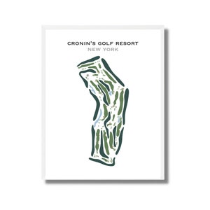 Cronins Golfresort, NY | Kunstdruck, Golf Karte, Golf Karte, Golf Karte, Score Karte, Golf Karte, Kunstdruck Ohne Rahmen UNGERAHMT