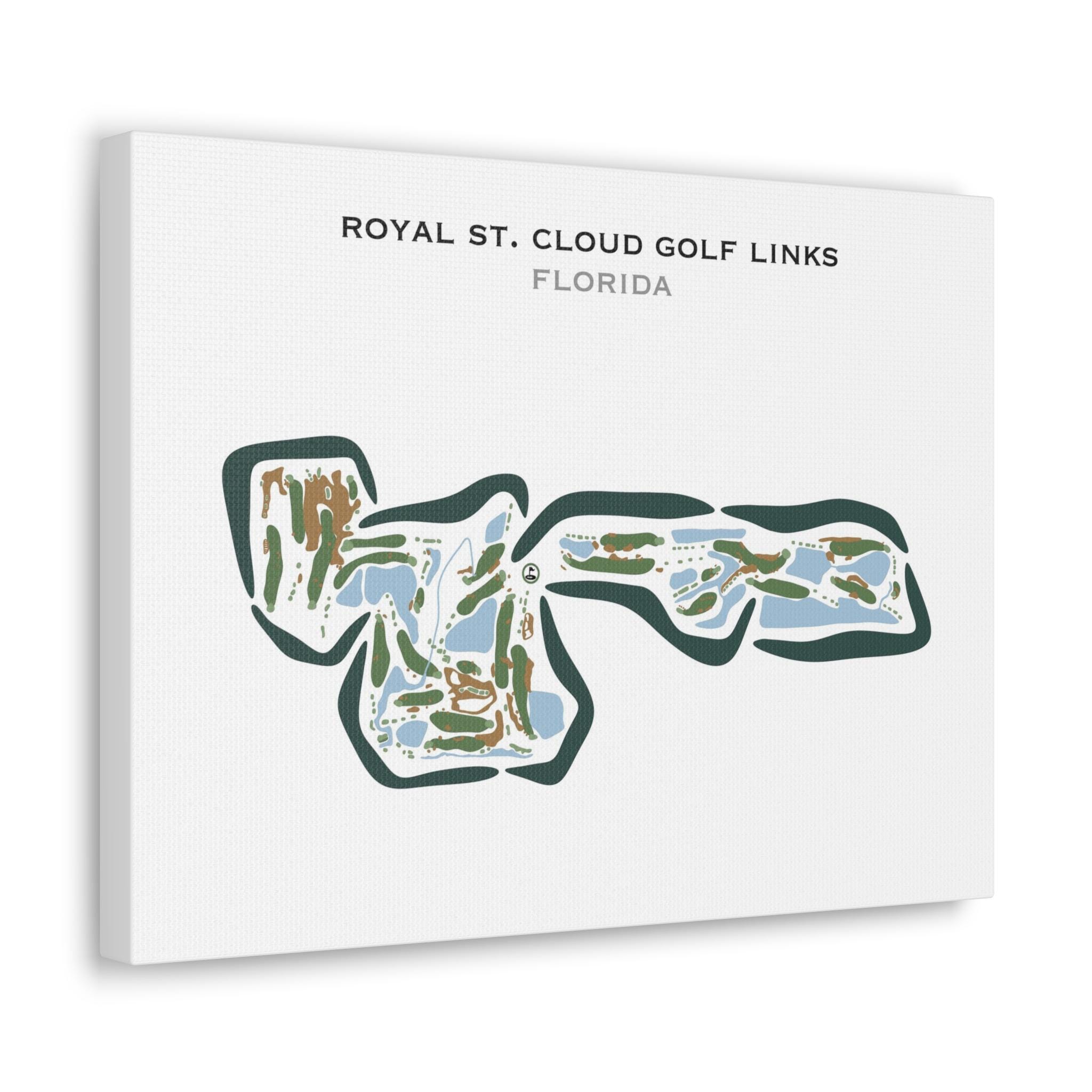ゴルフコース アートプリント A2版 ２枚セット Royal St. Cloud Golf Links, FL | Golf Course Map, Golf Map, Golfer