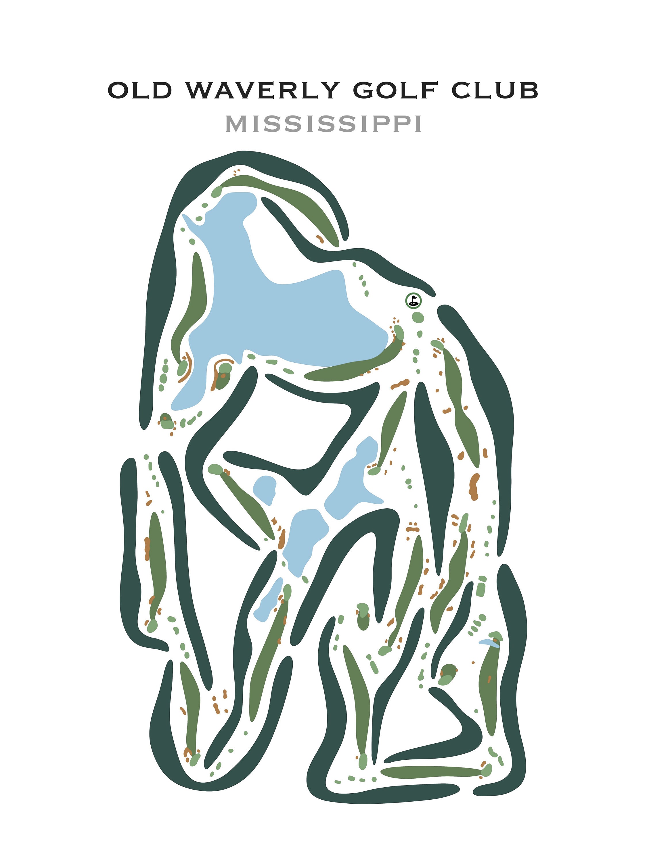Old Waverly Golf Club Mississippi Golf Course Map Golf image pic