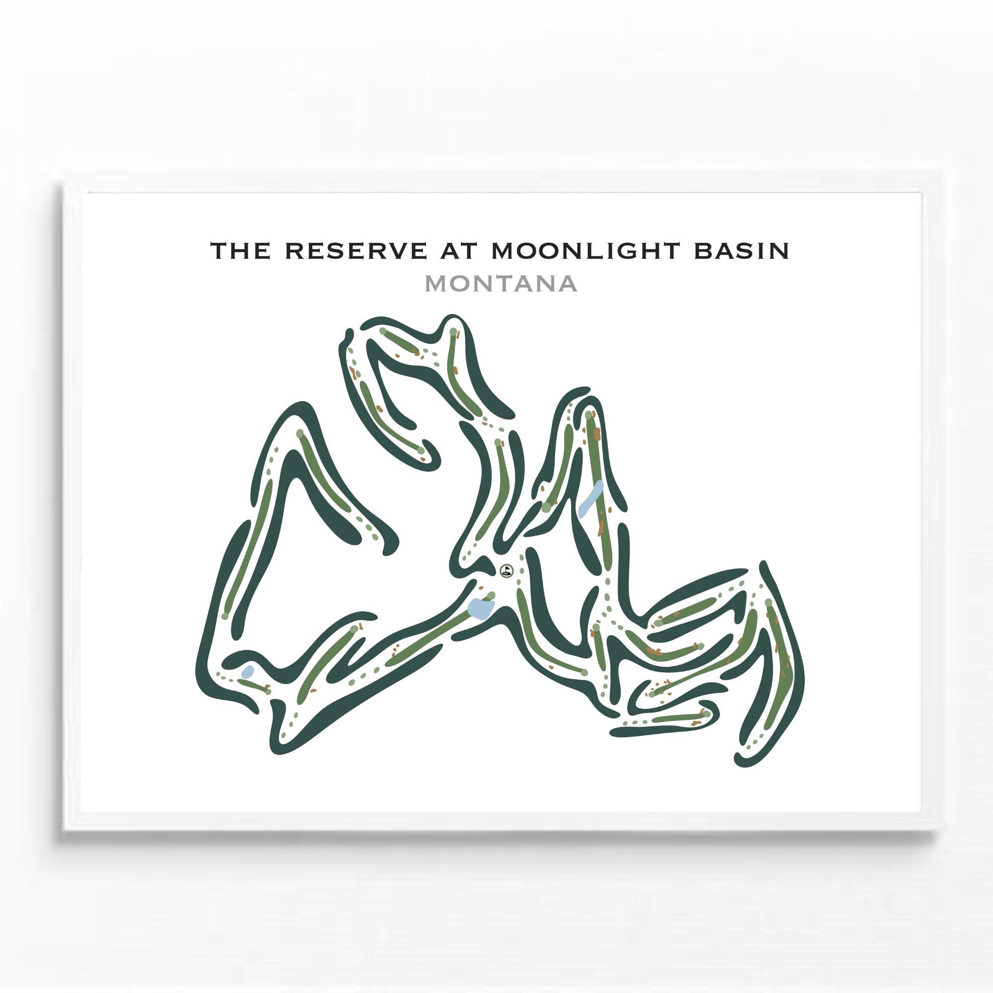 The Reserve at Moonlight Basin MT Golf Course Map Home - Etsy Sweden