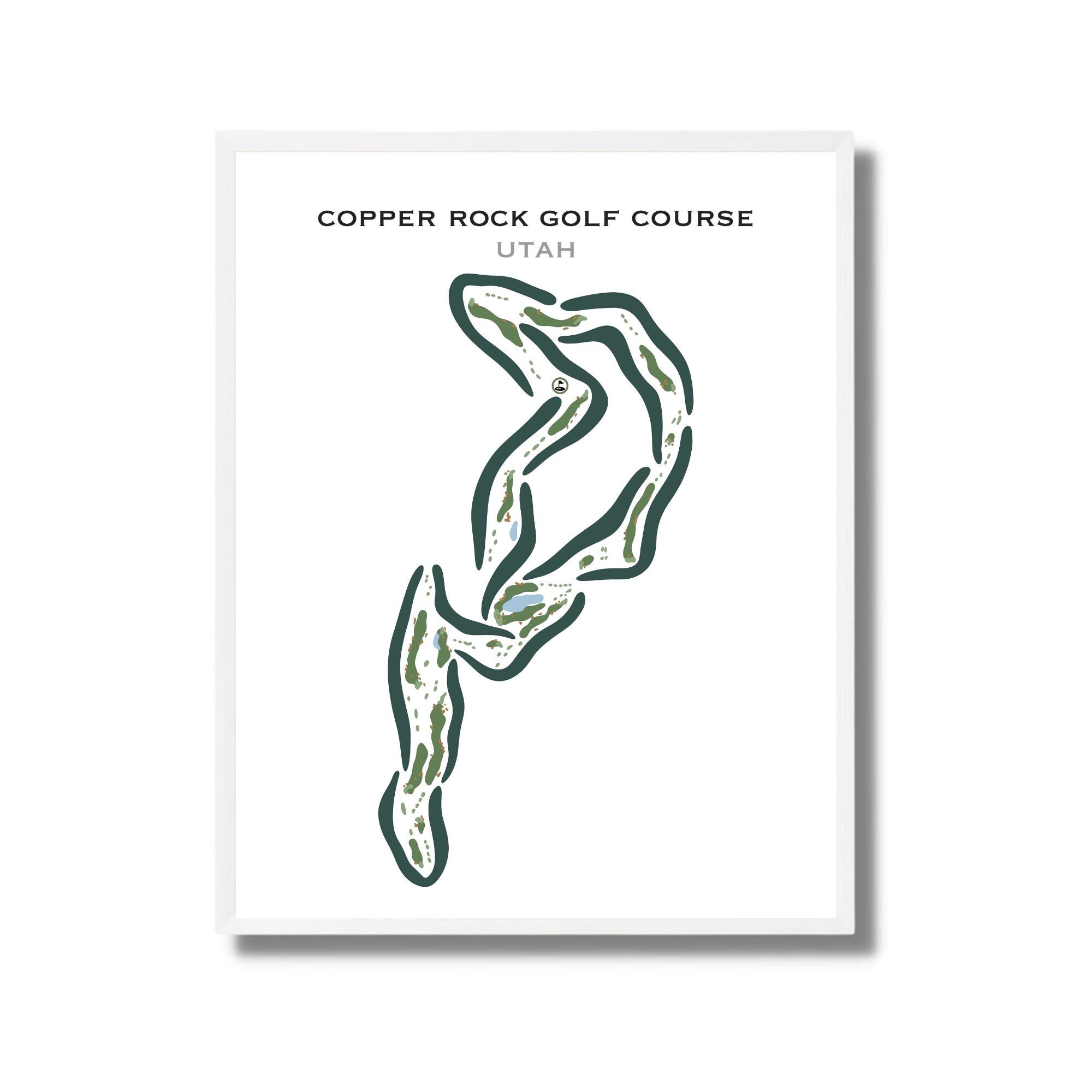 コッパーロックゴルフコース、ユタ州ゴルフコースマップ、ゴルフマップ