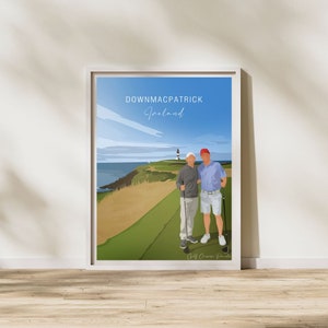 Old Head Golf Links, Downmacpatrick, Ierland, golfkunstcadeaus, golfposter, golfdecorcadeau, sportcadeau voor vader, zoon, echtgenoot, cadeau golfliefhebbers