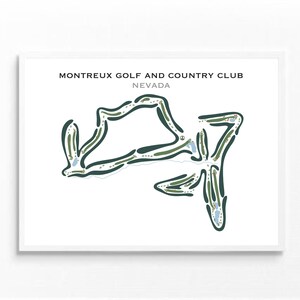 Montreux Golf & Country Club, GO | Kunstdruck, Kunstdruck, Kunstdruck, Golf Karte, Golf Karte, Score Karte, Golf Karte, Geschenk für Ihn, UNGERAHMT