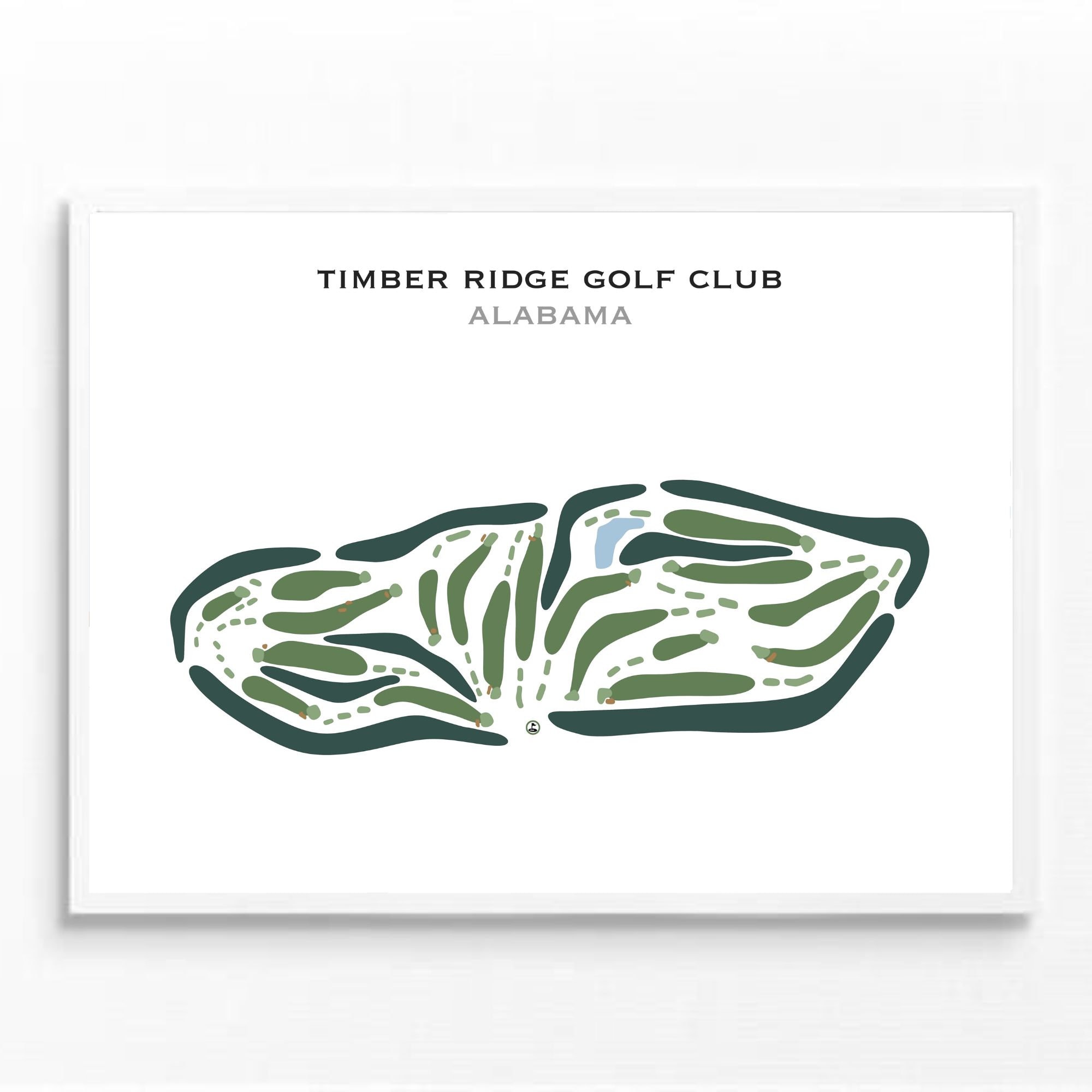 Timber Ridge Golf Club, AL Wall Art| Golf Course Map, Golfer Gift for ...