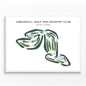 Cobleskill Golf & Country Club, NY | Golf Course Map, Decor,Golfer Gift For Him, Scorecard Layout, Golfer Boyfriend Gift, Art Print Decor